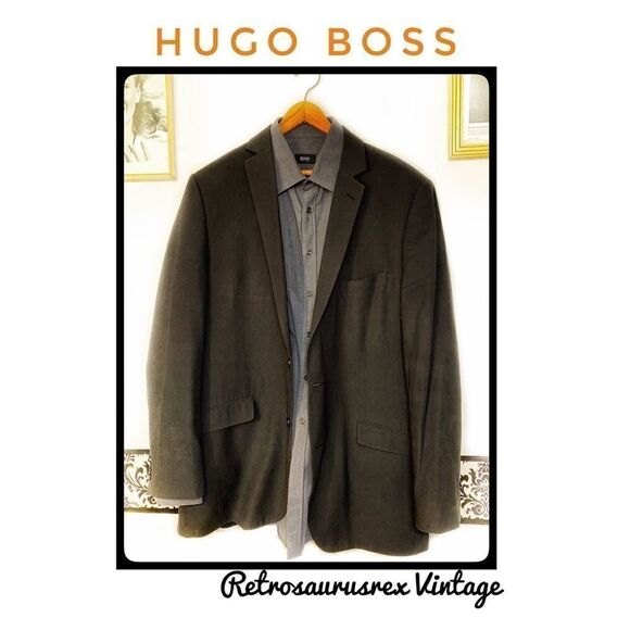 Boss Hugo Boss Pencil Lead Grey Button Up Shirt 17 - Picture 4 of 5
